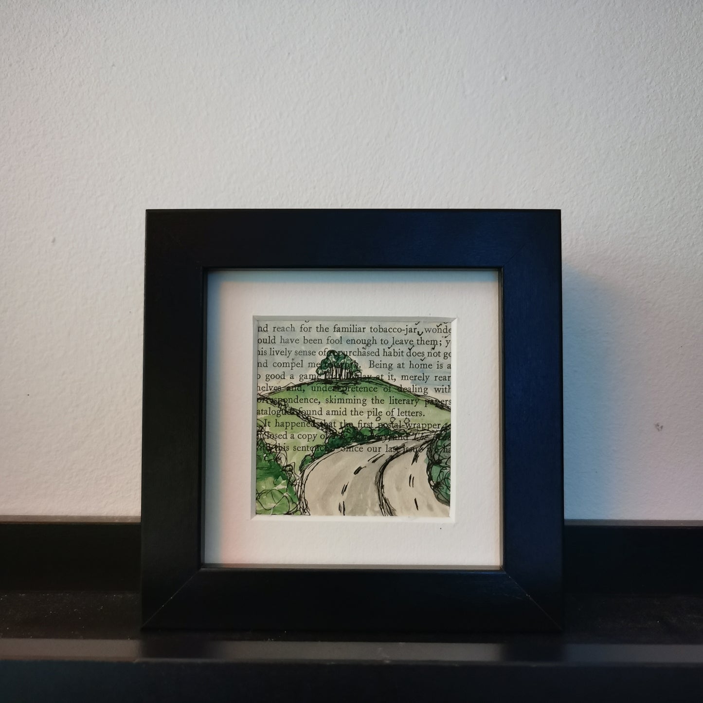 Paint & Ink - Small Framed original artwork - Nearly Home/Nearly There/Coming Home Trees