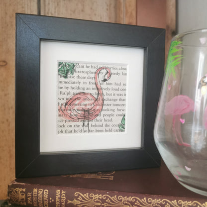 Paint & Ink - Small Framed original artwork - Flamingo