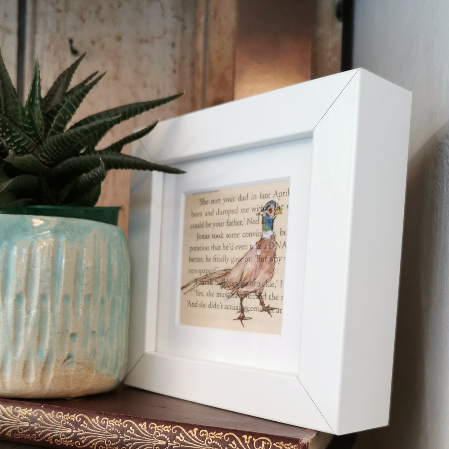 Small Framed original artwork - Pheasant